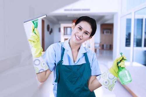 Cleaner explaining free quote options and load-based pricing