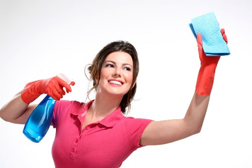 Reception area maintained by office cleaning services in Westkensington